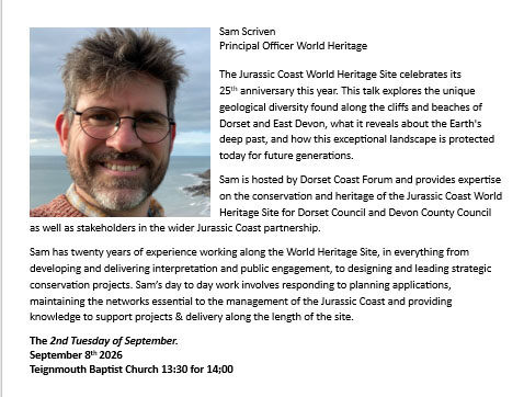 Sam Scriven. September's speaker
